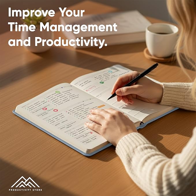 Dated, 2026 Planner, 8.5" x 11" - The Productivity Planner to Achieve Your 2026 Goals - Planner 2026-2027 by PRODUCTIVITY STORE (A4, BLUE)