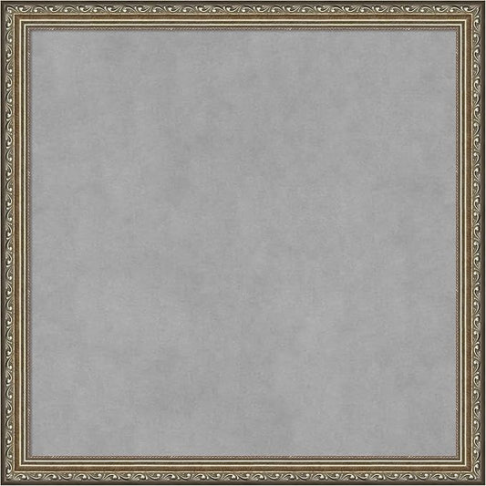 Amanti Art Silver Framed Magnetic Board 22x22 Medium Vision Board for use with Magnets, 100% Metal Sheet to Display Items as Office Decor or for Home Organization in mudroom, Kitchen or Kids Room
