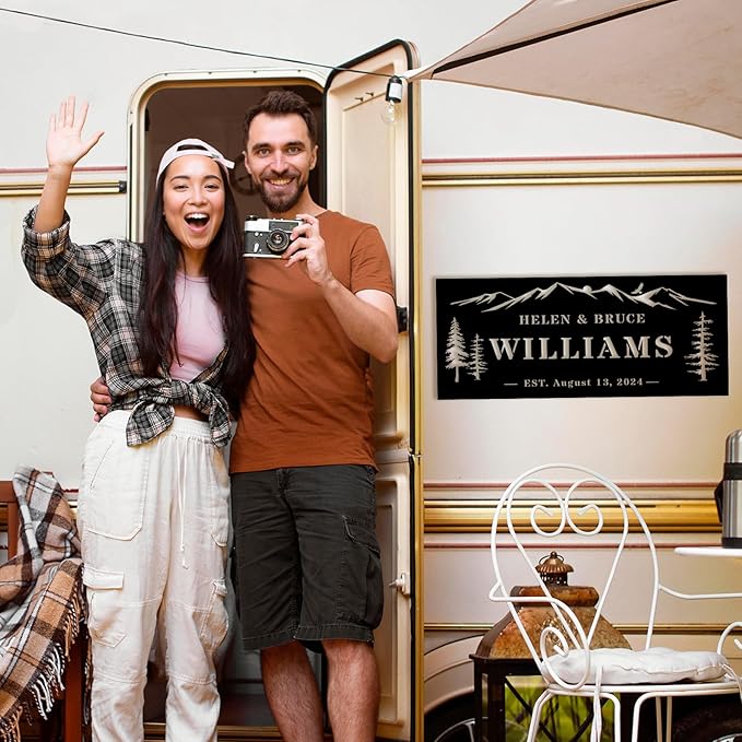 Wedding Gifts for Couples 2025, Personalized Wedding Gift, Custom Family Name Sign, Last Name Sign for Home, Established Signs, Housewarming Gift