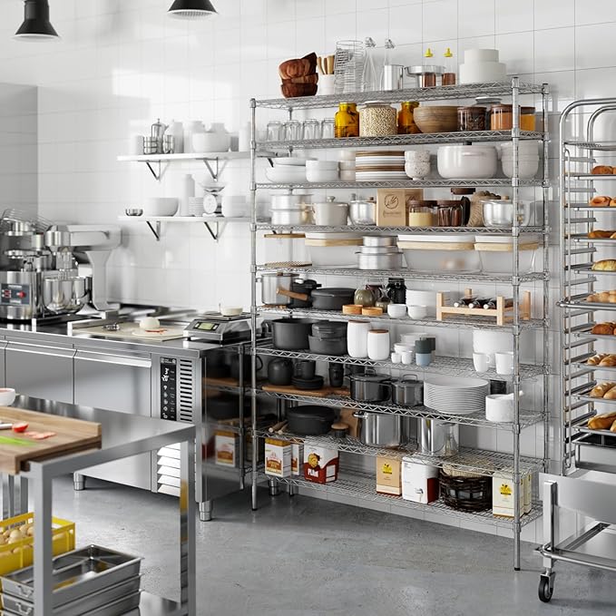 Regal Altair 14" Deep x 60" Wide x 86" Height Wire Shelving Kit | 10-Tier | NSF Commercial Storage Rack Unit