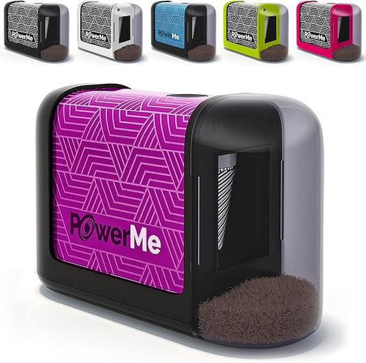 Battery-Operated Electric Pencil Sharpener for Kids, School, Home, Office - for No. 2 Pencils and Colored Pencils