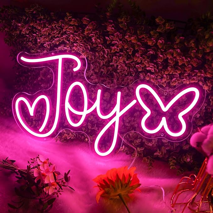 Custom Neon Sign - Plug/Battery Operated Personalized Neon Name Logo Lights for Kids Girls Room Bedroom, Hanging Lighted LED Sign Customizable for Wedding Party, Bar Office Business Wall Decor, Gift