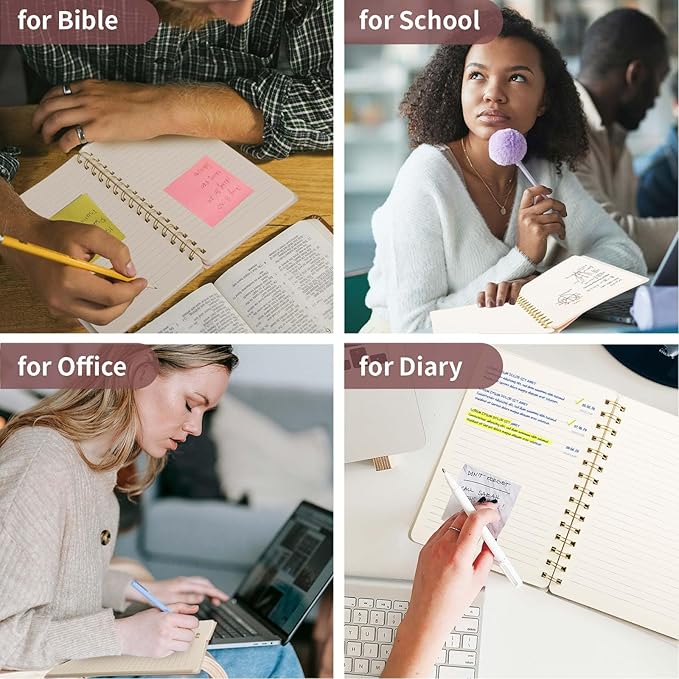 Spiral Notebook-5.75" x 8.125" College Ruled Journal with Inner Pockets and 160 Pages,PU Leather Cover Business Journal, Twin-Wire Binding Notebook Perfect for Office & Home School Supplies Wine Red