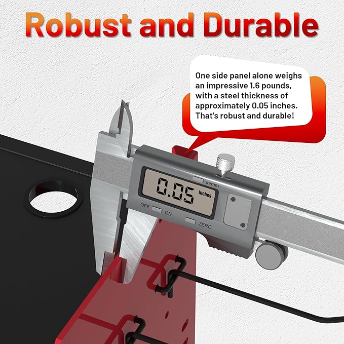 CFMASTER Power Tool Organizer Wall Mount with Charging Station - Heavy-Duty Cordless Drill Holder,Adjustable Tool Storage Rack for Garage,Workshop,Wall-Mounted Tool Organizer Gifts for Fathers Day