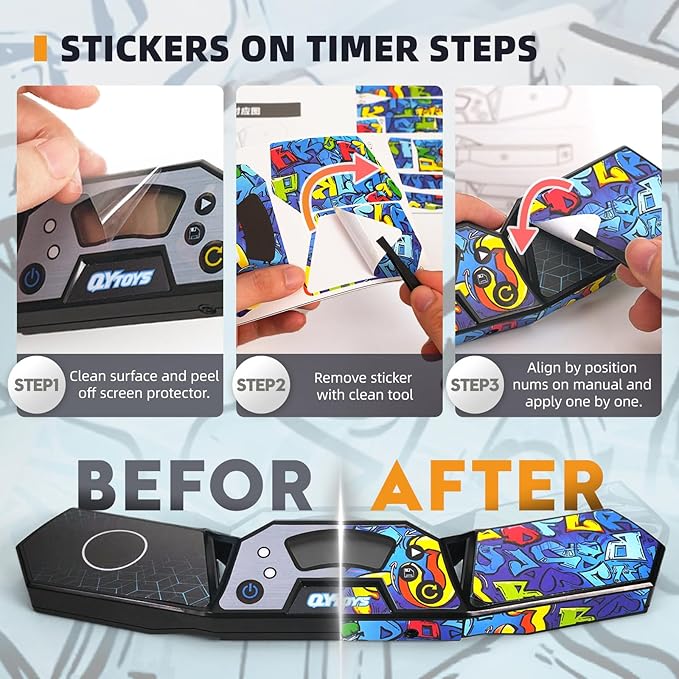 Professional Speed Cube Timer,Touch Control Timer with Display,Cube Race Stack Competition a Great Gift for Boys and Girls