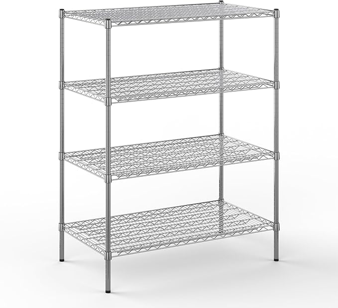 Regal Altair 24" Deep x 42" Wide x 54" Height Wire Shelving Kit | 4-Tier | NSF Commercial Storage Rack Unit