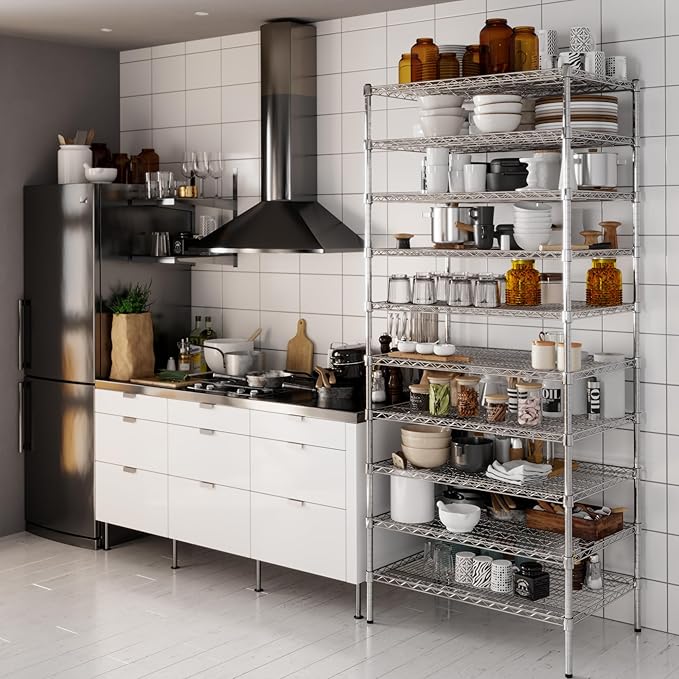 Regal Altair 24" Deep x 36" Wide x 86" Height Wire Shelving Kit | 10-Tier | NSF Commercial Storage Rack Unit