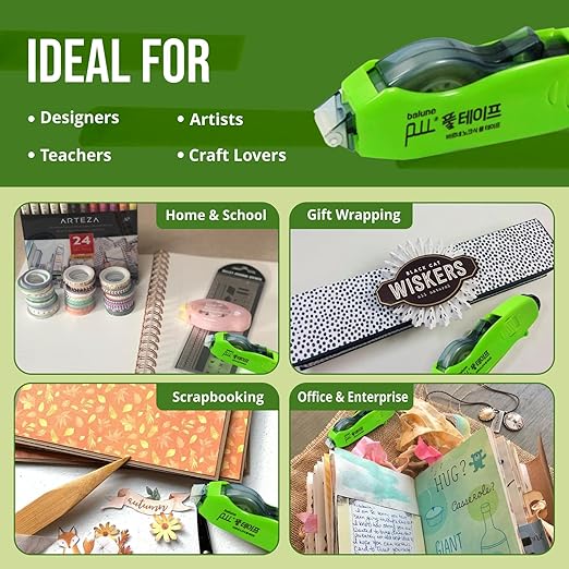 TAPE RUNNER - Double Sided Adhesive with Dispenser Roller Included - Acid Free, Sticky, Transparent - Ideal for Scrapbooking, Crafts & More - Retractable (315 inches per Cartridge), 20 Cartridge