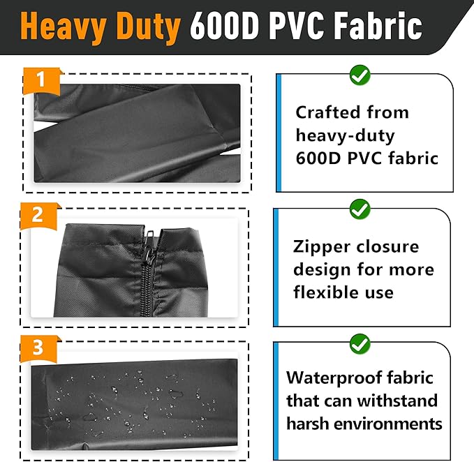 48 Inch Zippered Rigging Sleeve | Heavy Duty 600D Waterproof Marine Cable Organizer for Trolling Motor, Control Cables, Fuel Lines & Wires | Black with Cable Tie