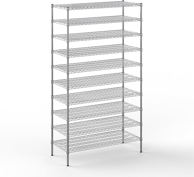 Regal Altair 21" Deep x 48" Wide x 86" Height Wire Shelving Kit | 10-Tier | NSF Commercial Storage Rack Unit