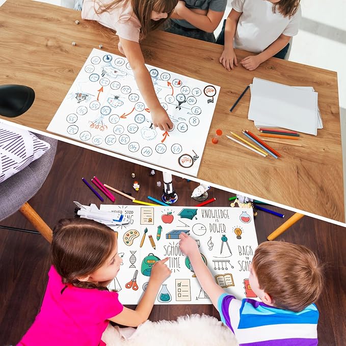 20 Pack Trifold Poster Board (26" x 17"), Single-Sided White Poster Board for Science Fairs, School Projects, Graduation Party, Event Displays, and Business Presentations