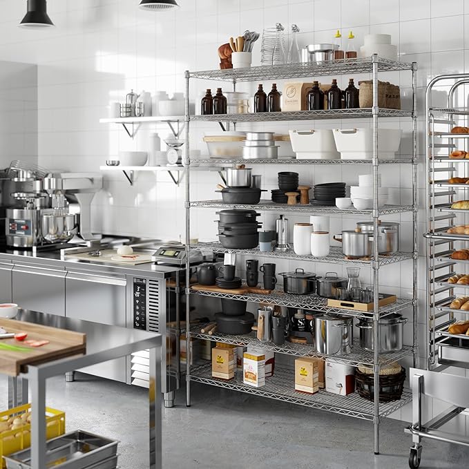 Regal Altair 21" Deep x 54" Wide x 86" Height Wire Shelving Kit | 8-Tier | NSF Commercial Storage Rack Unit