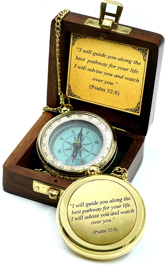 I Will Guide (Psalm 32:8) Communion & Confirmation Gift for Teenage Boys | Sentimental & Inspirational Present | Baptism Religious Gifts for Men, Christian, Catholic, Graduation