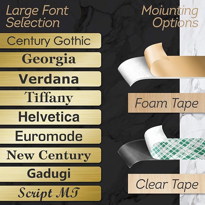 Custom Sign, Office Sign, Business/Office Name Plates for Doors/Wall, Indoor/Outdoor, 10x10 Inch, 18 Colors, (Prestige) Made in USA by My Sign Center