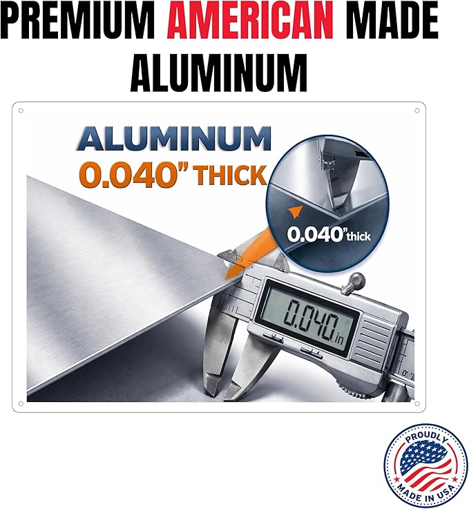 Custom 24x18 Aluminum Sign – Personalized Metal Sign for Home, Business, or Office – Durable, Weatherproof & Fully Customizable – Perfect for Indoor/Outdoor Display! UV Printed For Long Vibrant Color Life!
