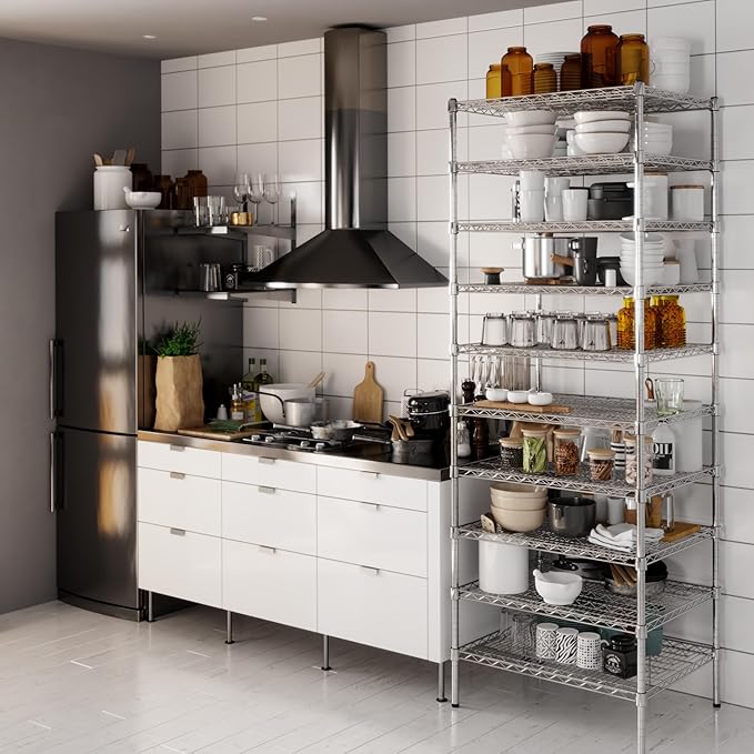 Regal Altair 24" Deep x 30" Wide x 86" Height Wire Shelving Kit | 10-Tier | NSF Commercial Storage Rack Unit