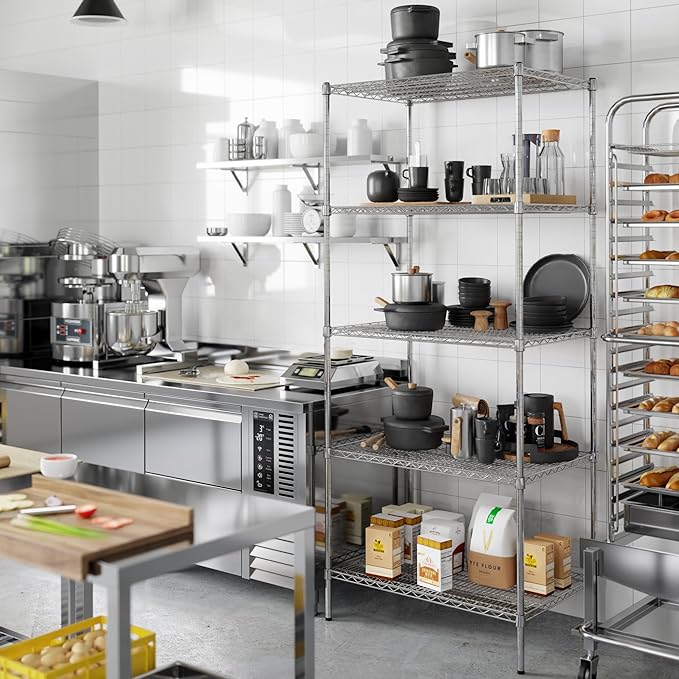 Regal Altair 24" Deep x 36" Wide x 86" Height Wire Shelving Kit | 5-Tier | NSF Commercial Storage Rack Unit