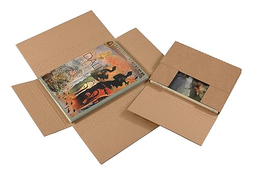 Tape Logic TLM20162BFK Easy-Fold Mailers, 20" x 16" x 2", Kraft (Pack of 50)