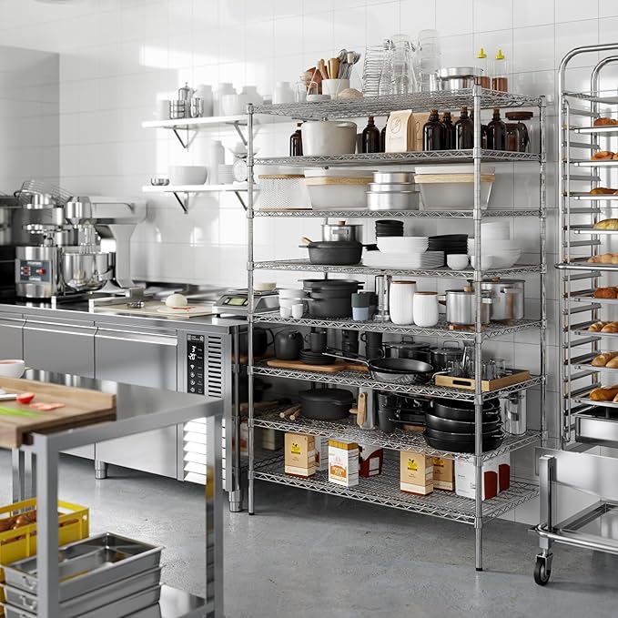 Regal Altair 24" Deep x 48" Wide x 74" Height Wire Shelving Kit | 8-Tier | NSF Commercial Storage Rack Unit