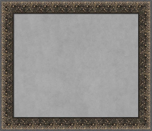 Amanti Art Black Framed Magnetic Board 25x29 Medium Vision Board for use with Magnets, 100% Metal Sheet to Display Items as Office Decor or for Home Organization in mudroom, Kitchen or Kids Room