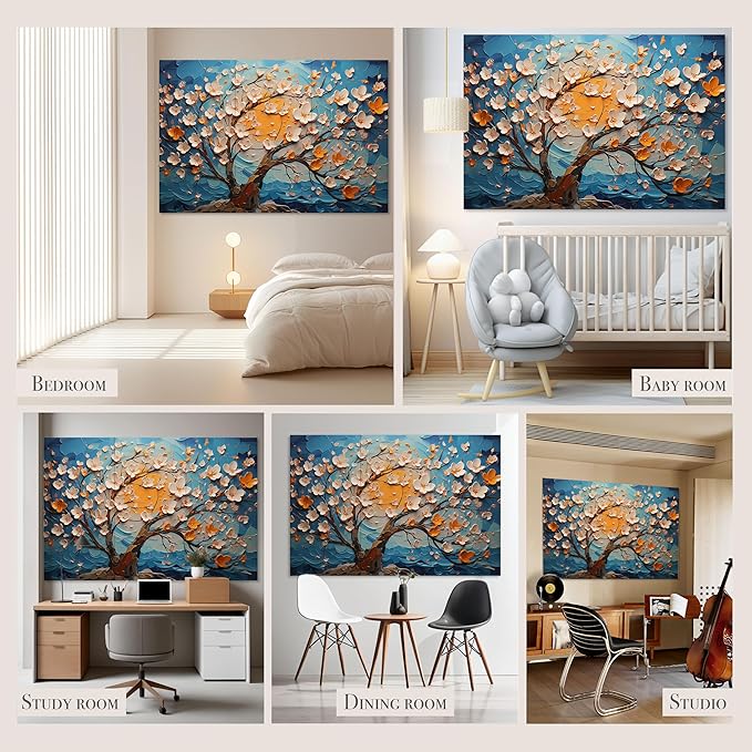 Soon Global Acoustical Wall Panels, 72 X 48 Inches Art Acoustic Panels, Decorative Acoustic Panels, Acoustic Wall Panels, Sound Absorbing Wall Art, Canvas