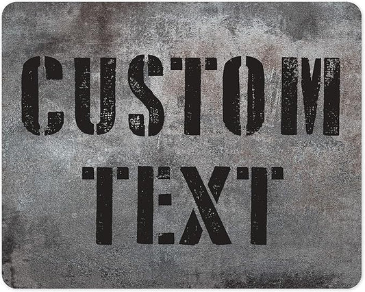Custom Sign, Custom Street Sign, 11 Font Colors, 13 Font Styles, 4 Hole Options, 22 Sizes, 24x30 Inches, Rust Free DiBound, Fade Resistant, Made in USA by My Sign Center (Grunge Metal)