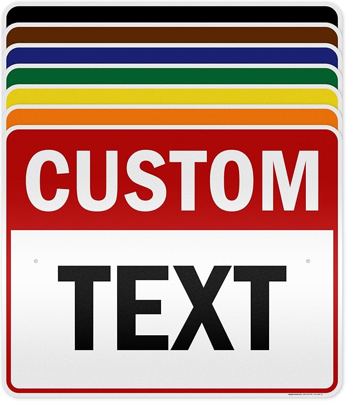Custom Sign, Custom Sign for Business, Indoor/Outdoor use. 24x30 Inches, 3M EGP Reflective, Rust Free .080 Aluminum, Fade Resistant, Made in USA by My Sign Center (Header)