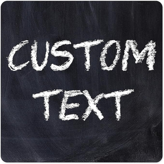 Custom Sign, Custom Street Sign, 11 Font Colors, 13 Font Styles, 4 Hole Options, 22 Sizes, 12x12 Inches, Rust Free DiBound, Fade Resistant, Made in USA by My Sign Center (Chalkboard Black)