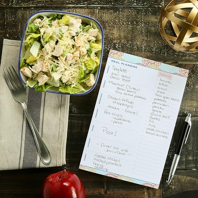 Meal Planning Pad 6"x9", 80 Sheets Per Pad