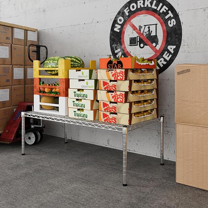 Regal Altair 21" Deep x 42" Wide x 14" Height Wire Shelving Kit | 1-Tier | NSF Commercial Storage Rack Unit