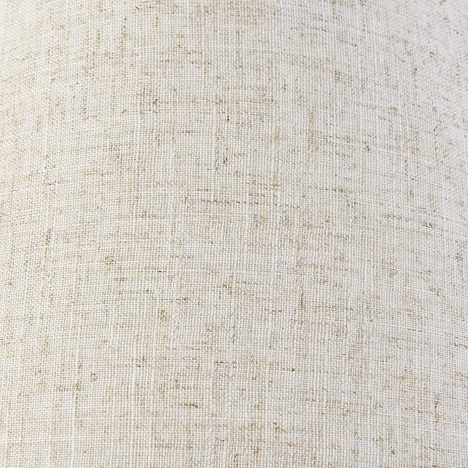 GO&SO Large Lamp Shades Set of 2 Oatmeal Beige Linen Lamp Shade, 6.5" Top x 16.3" Bottom x 10.5" Height, Replacement Lamp Shades for Table Lamps,Spider Empire Lamp Cover Handcrafted, Assembly Required