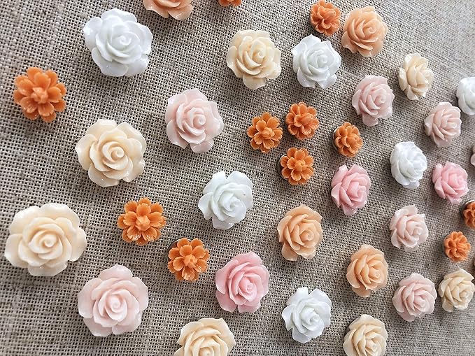 Temoyj Push Pins 24 Pcs,Decorative ThumbTacks for CorkBoard,Feature Wall, Office Organization or Home
