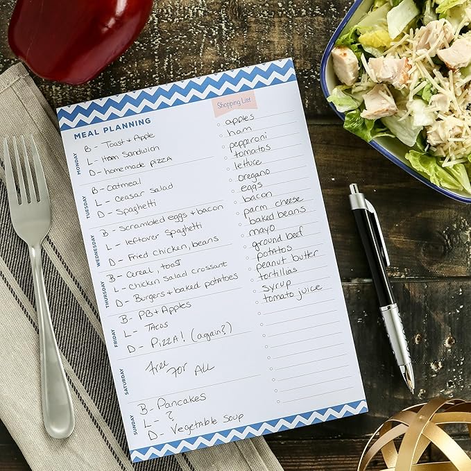 Meal Planning Pad 6"x9", 80 Sheets Per Pad