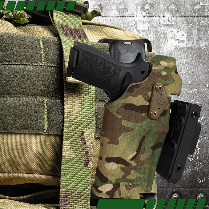 Tourniquet Holder for Gun Holster, Tactical Tourniquet Holder Adapter Mount, Police Gear Accessories with QLS Kit for 3-Hole Holster