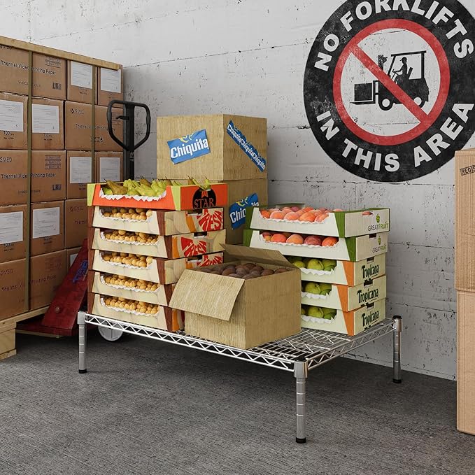 Regal Altair 24" Deep x 36" Wide x 8" Height Wire Shelving Kit | 1-Tier | NSF Commercial Storage Rack Unit