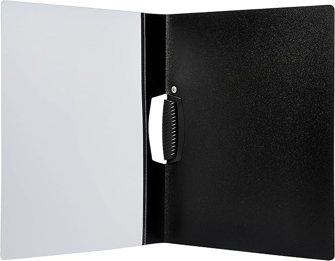 Amazon Basics Report Folder Cover with Clip, Pack of 10, Grey, 9 x 10.5 inches