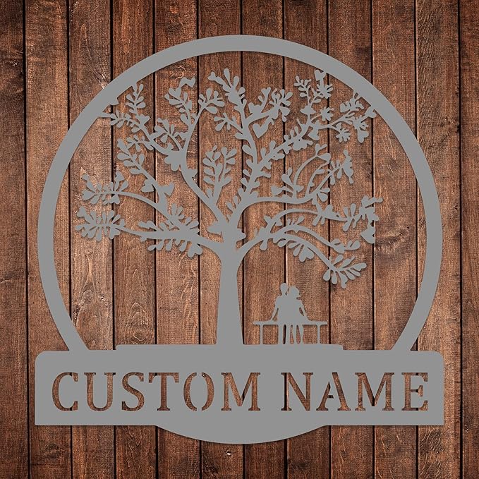 Personalized Valentines Metal Wall Sign, Custom Infinity Heart Love Couple Name Sign, Valentine's Wedding Gifts for Couples, Metal Engagement Sign, Home Decoration, Gift for Anniversary