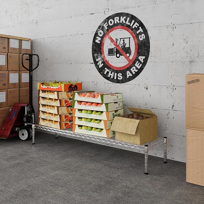 Regal Altair 14" Deep x 54" Wide x 8" Height 1-Tier Wire Shelving Kit | NSF Commercial Storage Rack Unit