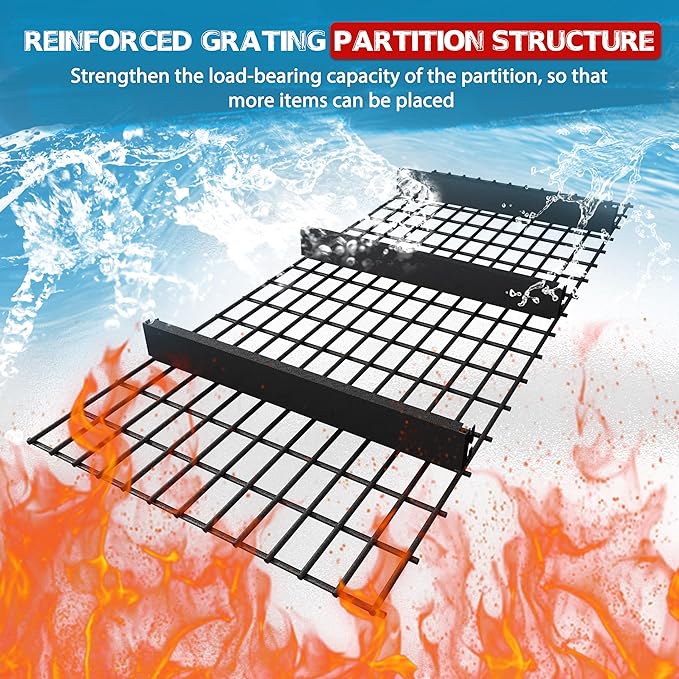 Yardenaler 8000LBS 78 "W x 24 "D x 72 "H Garage Shelving, 4-Tier Industrial Iron Shelving Unit Garage Storage Rack for Basement Warehouse, Black