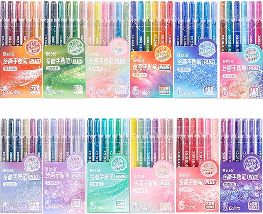 PHOSYNDYE 72 Color 1.0mm Big Hit Glitter Gel Pens for Adult DIY Projects, Art, Christmas Crafts, Birthday Card, Coloring Books