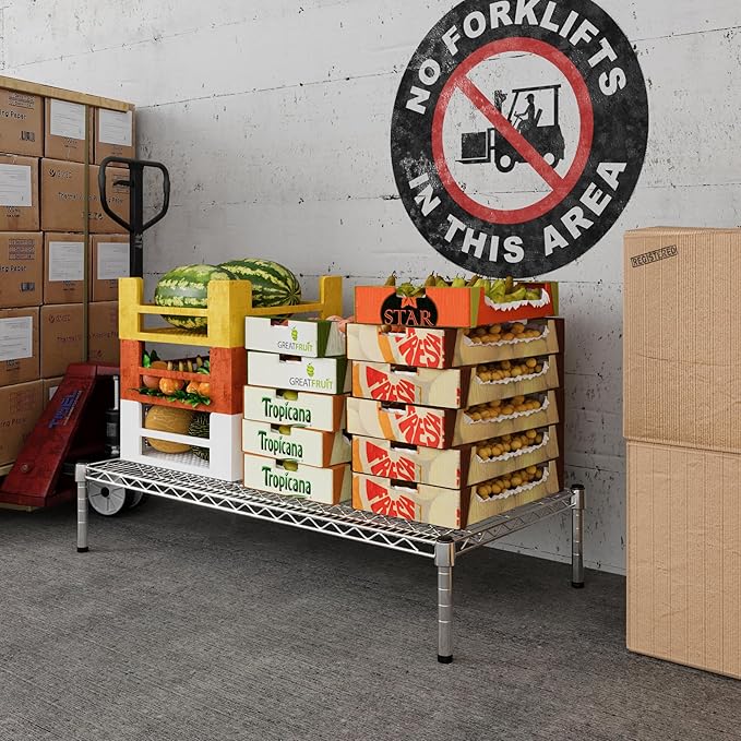Regal Altair 21" Deep x 42" Wide x 8" Height Wire Shelving Kit | 1-Tier | NSF Commercial Storage Rack Unit