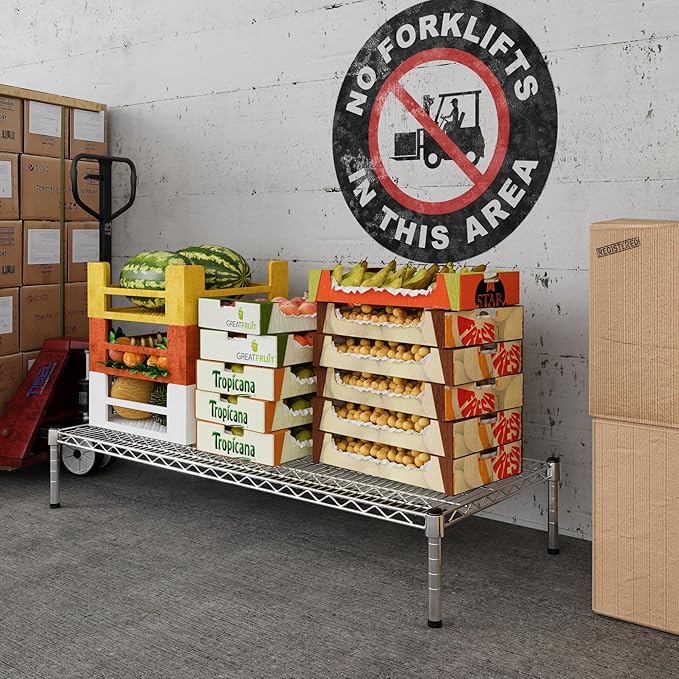 Regal Altair 21" Deep x 48" Wide x 8" Height Wire Shelving Kit | 1-Tier | NSF Commercial Storage Rack Unit