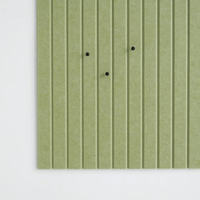 VIVELDA Large Bulletin Board 48"x36" - Office Wall Organizer to Replace your Old Cork Boards for Walls for Office Decor -12-pack Felt Wall Panels to Use in Home Office Decor, Classroom Decor (Avocado)