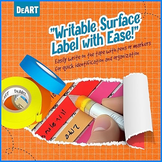 12 Pack Colored Masking Tape, 396 Ft x 0.6 inch Mini Colored Painters Tape for Arts & Crafts Labeling Coding Art Supplies Color Tape Rolls washi-scale Colorful Artist Tapes Classroom School Scrapbook