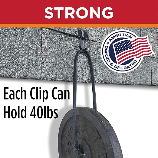 Grip Clip Roof Clips, Safe for Heat Tape, Electric Cable & Roof Heat Cable Installation, Prevents Roof Damage, Easy Nail-Free Outdoor Cable Clips, Your Ultimate Cable Clip (.325-5 Pack)
