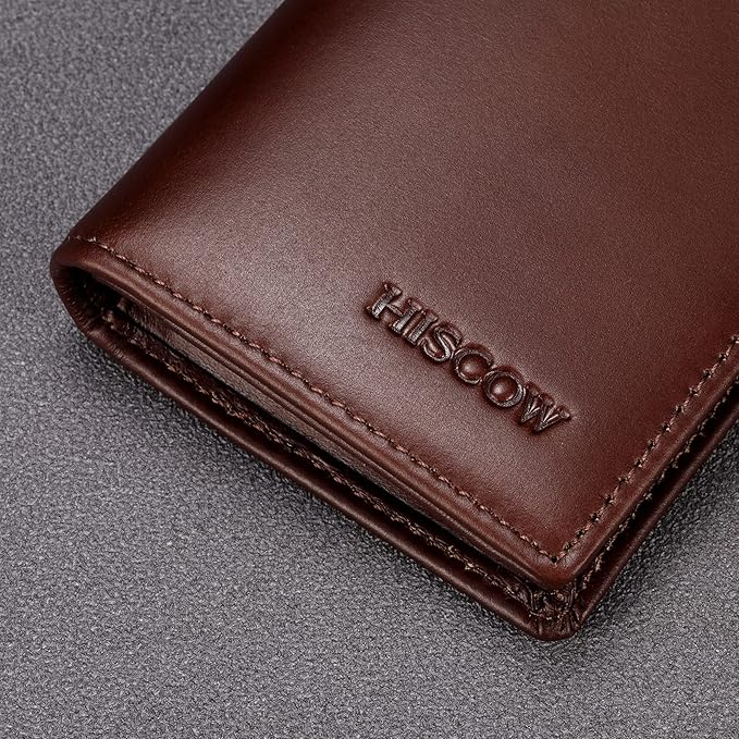 Leather Business Card Case Holder for Men & Women, Italian Calfskin