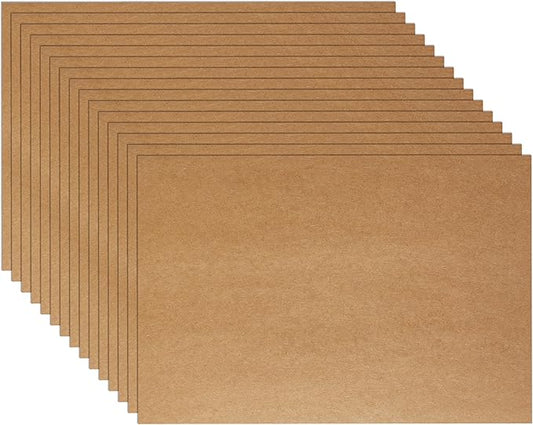 Guakicae 150 Sheets Brown Cardstock 5 x 7 Kraft Paper, 300gsm/110lb Heavyweight Flat Card Stock Printer Paper for Cards Making, Wedding Invitations, Greeting Cards, Birthday, Mailing