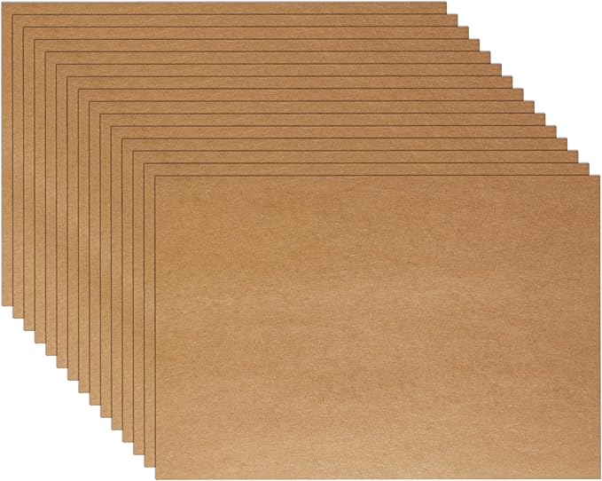 Guakicae 60 Sheets Brown Cardstock 4 x 6 Thick Paper, 300gsm/110lb Heavyweight Flat Card Stock Kraft Paper for Cards Making, Wedding Invitations, Thank You Cards, Birthday, Stationery