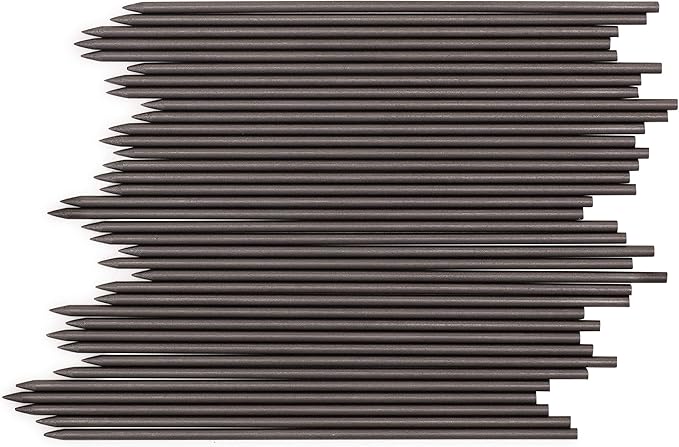 June Gold 108 Pieces, 2.0 mm 2B Lead Refills, 90 mm Length, Extra Bold Thickness, Break Resistant Lead/Graphite