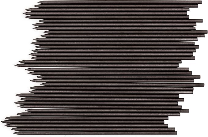 June Gold 108 Pieces, 2.0 mm 4B Lead Refills, 90 mm Length, Extra Bold Thickness, Break Resistant Lead/Graphite